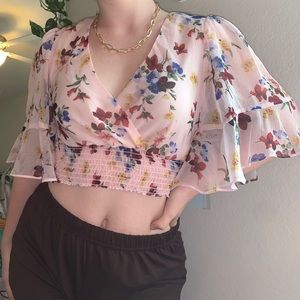NWT Chesea and Violet Floral Blouse